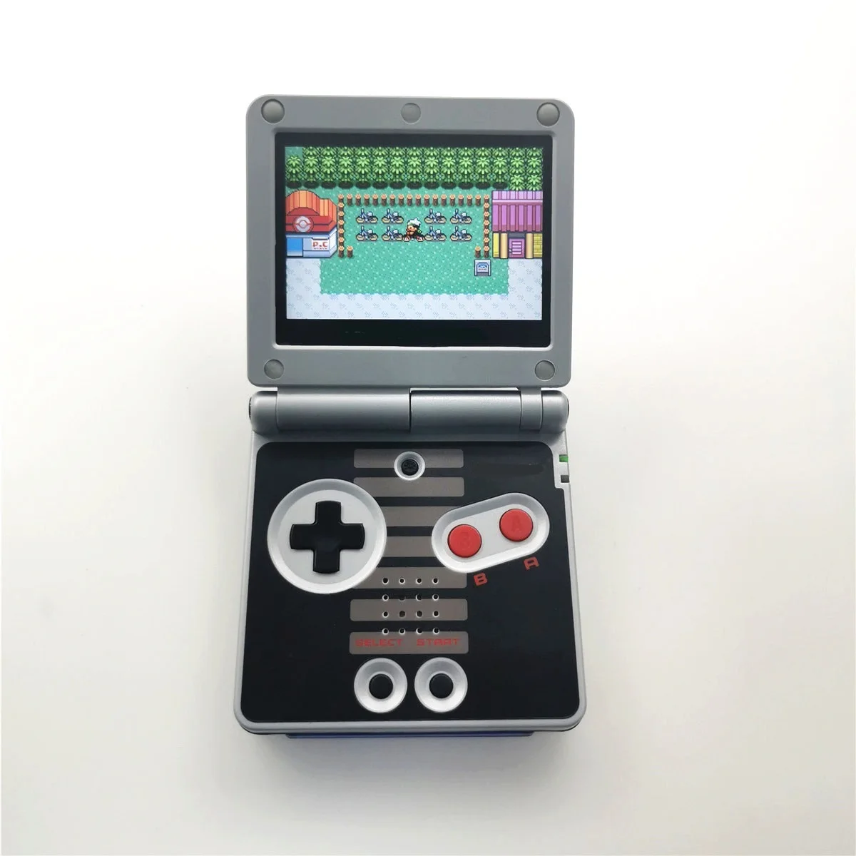 Game Boy Advance SP IPS V2 Brighter Screen 10 Brightness Lvls Groudon Edition