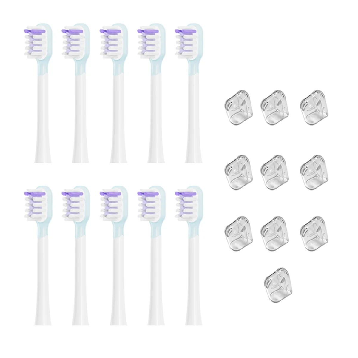 Range Completa Substituição Cabeças Elétricas da Escova do Dente Versão Limpa Estilo Branco Brilhante