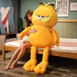 120cm Garfield Fat Angry Cat Plush Toy Animals Lazy Foolishly Tiger Skin Simulation Ugly Cat Stuffed Doll Pillow Gift Christmas