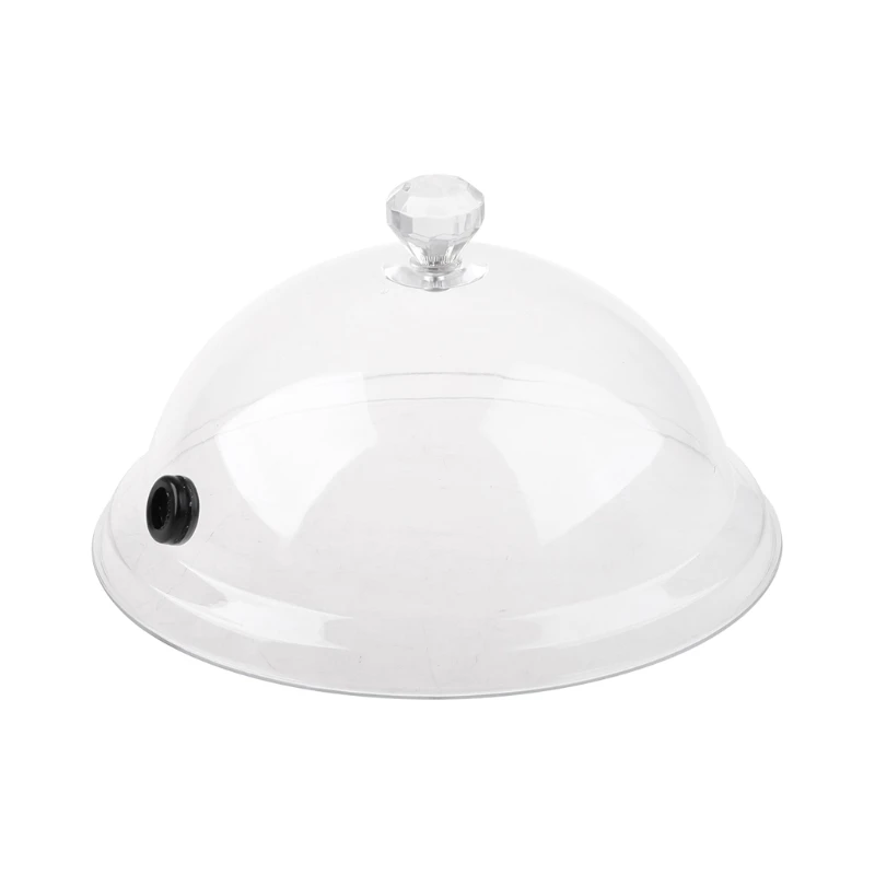 Home Smoking Dome Cover Kitchen Cooking Smoke Hood Acrylic Smoke Infuser Cloche Lid for Smoker Sprayer Plates Bowls