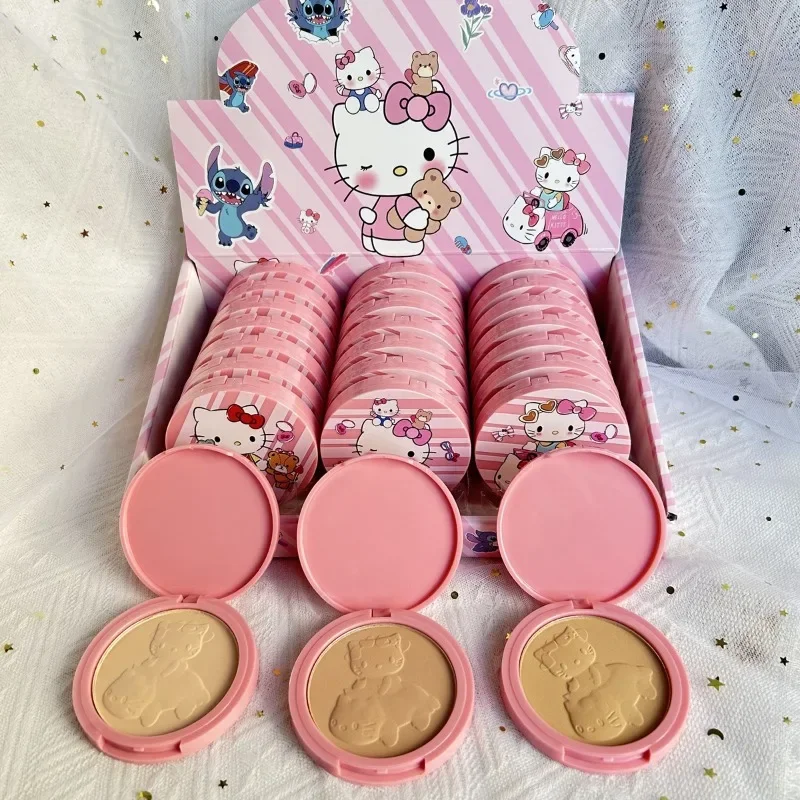

Sanrio Hello Kitty Blush Highlighting Anime Long-lasting Clear Loose Powder Touch-up Loose Powder Waterproof Brightening Setting