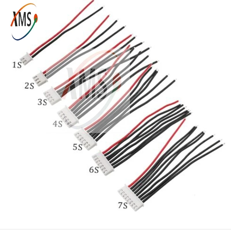 

100 шт., 200 мм, разъем JST XH 1S 2S 3S 4S 6S 7S, удлинитель балансирующего провода, заряженный кабель-удлинитель, шнур 22AWG для аккумулятора Lipo RC