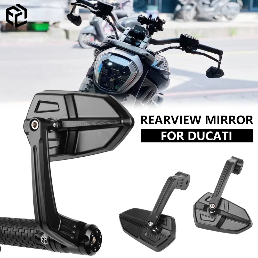 MotorcycleHandlebarBarEndMirrorRearviewMirrorsForDUCATI