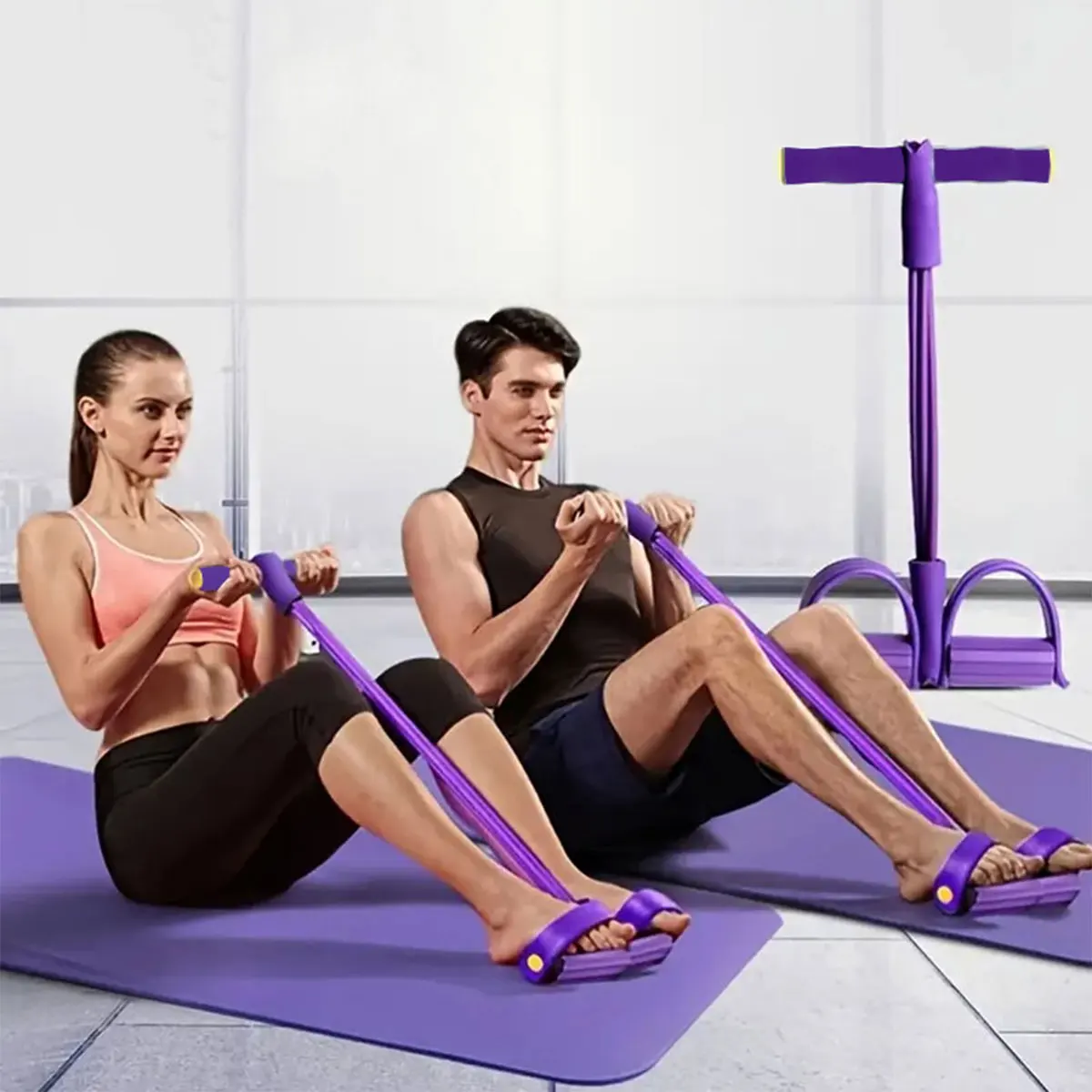 Pedal Puller Sit Up Assist Tension Belt Leg Beautizer Home Use Foot Pulling Rope