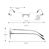Hot Anti-blue Progressive Multifocal Reading Glasses With Case Frameless Elderly Eyewear Men Protable Presbyopic Glasses Women 6