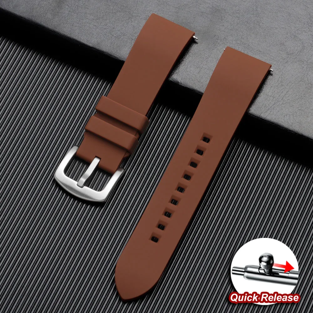 Quick Release Sports Waterproof Silicone Watchband - Universal Wristband in Multiple Sizes