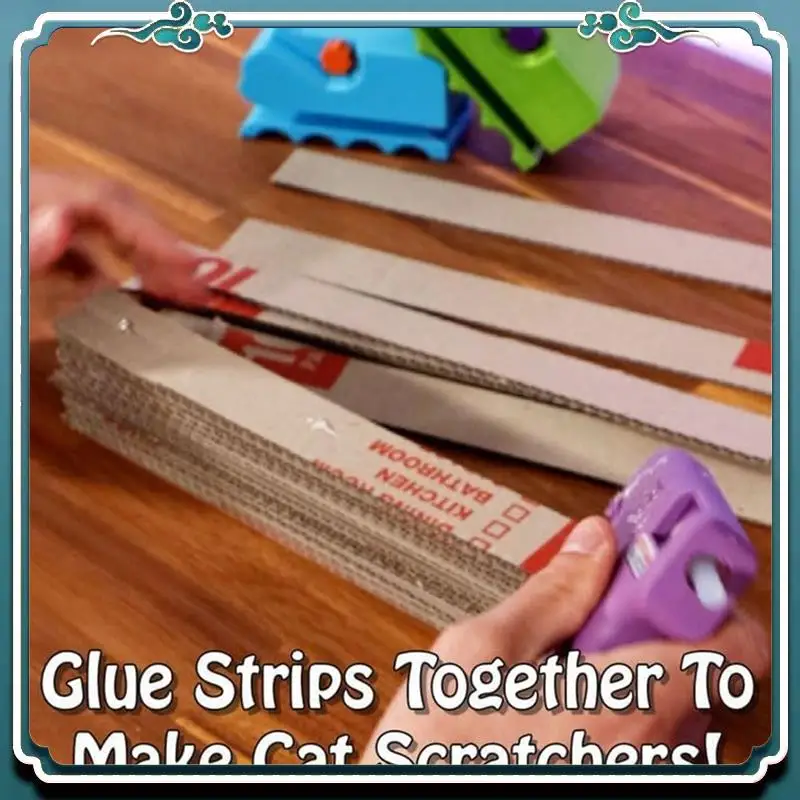 Premium Cardboard Cutter For Cat Scratchers,3D Printed Handheld Cardboard Cutter Recycle Tool,DIY Cat Scratchers Strip