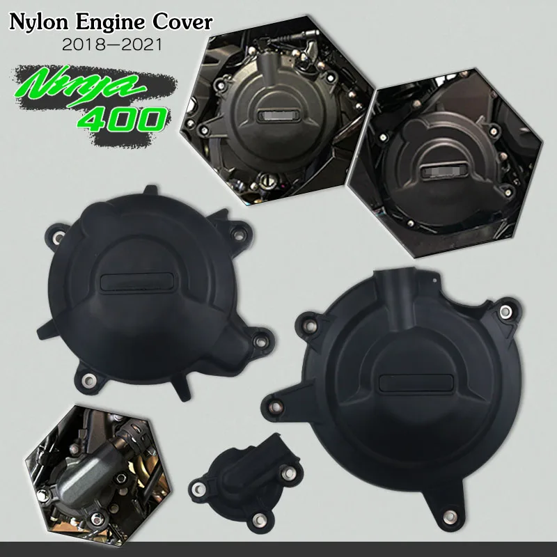 

2021 для KAWASAKI NINJA400 NINJA 400 2018-2020 крышка статора двигателя мотоцикла защита двигателя боковая защита