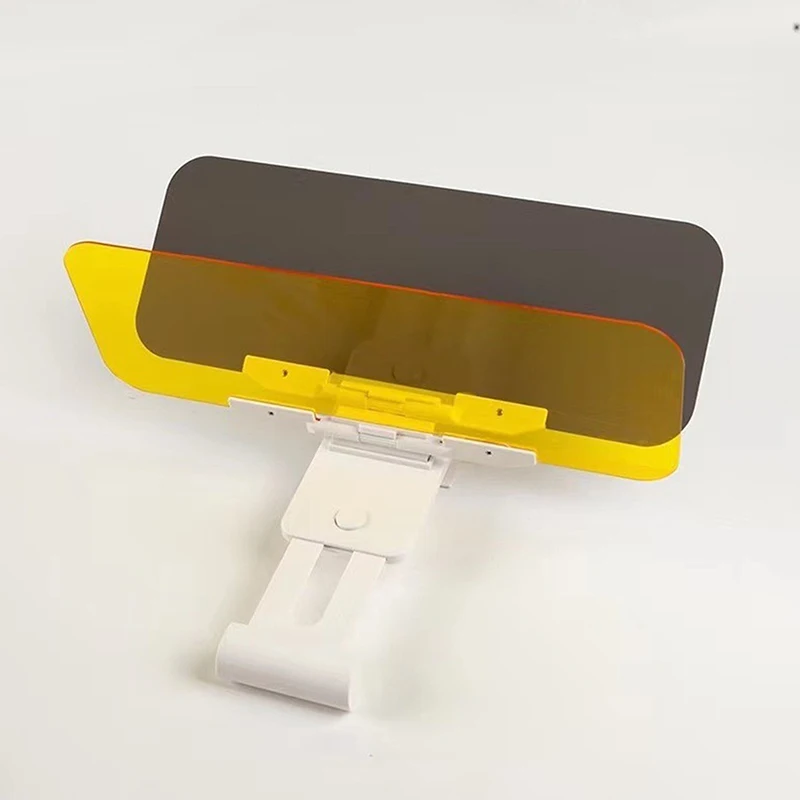 2 In 1 Car Sun Visor Polarized Sunshade Plate Clear Anti-Dazzle Car Day-night Mirror Adjustable Windshield Accessorie sun visor mounting clip