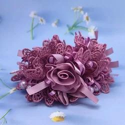 Flower Hairband Scrunchies Резинки Для Волос Со Стразами Rhomo Pack Hair Tie Para Cabello 스프링머리끈 Accesorios Mujer