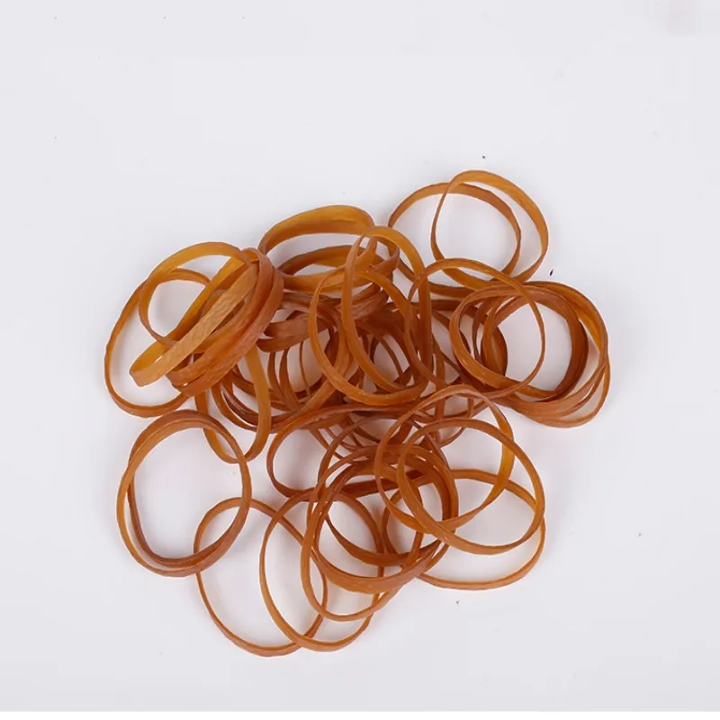 

50/100Pcs Factory Direct Sales 50*3mm Yellow Rubber Band High Elasticity Rubber Bands