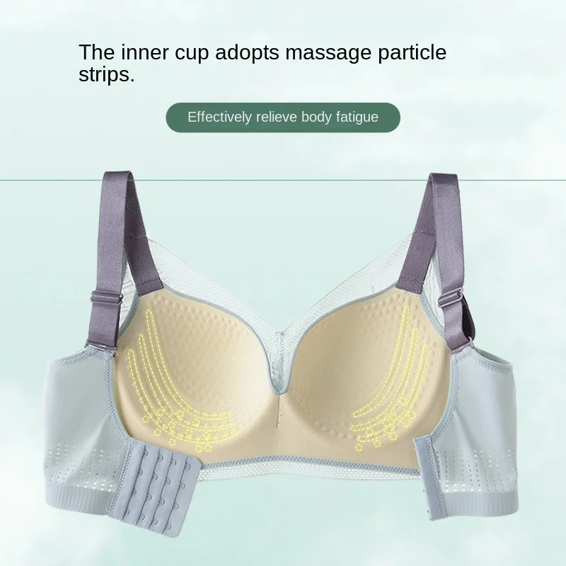 Large Size Push up Breast Holding Wireless Thin Big Chest Oversized Sexy Lace Anti-Sagging Underwear sexy bra  bras for women