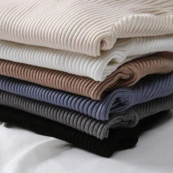 سترة نسائية كورية ذات ياقة مدورة بلوفرات مطاطية ضيقة أساسية لخريف وشتاء 2025 سترات محبوكة صلبة سترة دافئة متعددة الاستخدامات 5