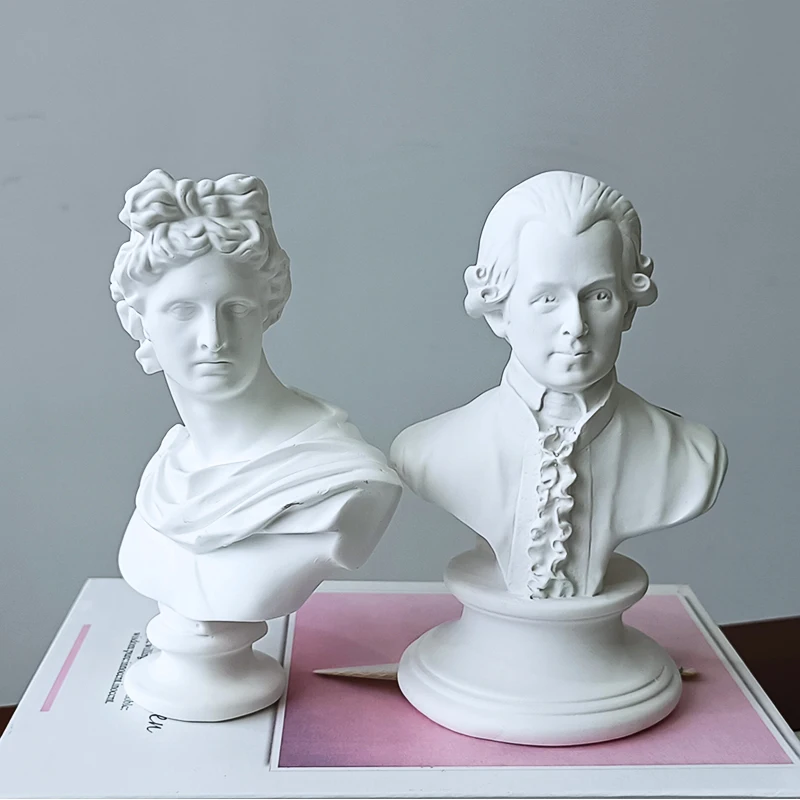 Home Decor Items Decorative Sculpture Art Resin Figures Statue For Living Room Decoration Desk Bookcase Ornaments Home decor Beethoven Apollo