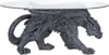 Warwickshire Dragon Gothic Decor Glass Topped Coffee Table, 39 Inch, Polyresin, Grey Stone 6