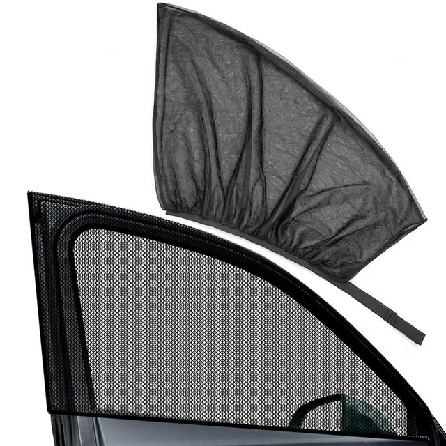 2 stücke Auto Fenster Bildschirm Tür abdeckungen vorne Rückseite Fenster  Sonnenschein Abdeckung Schatten Mesh Auto Moskito netz für Baby Kind  Camping - AliExpress
