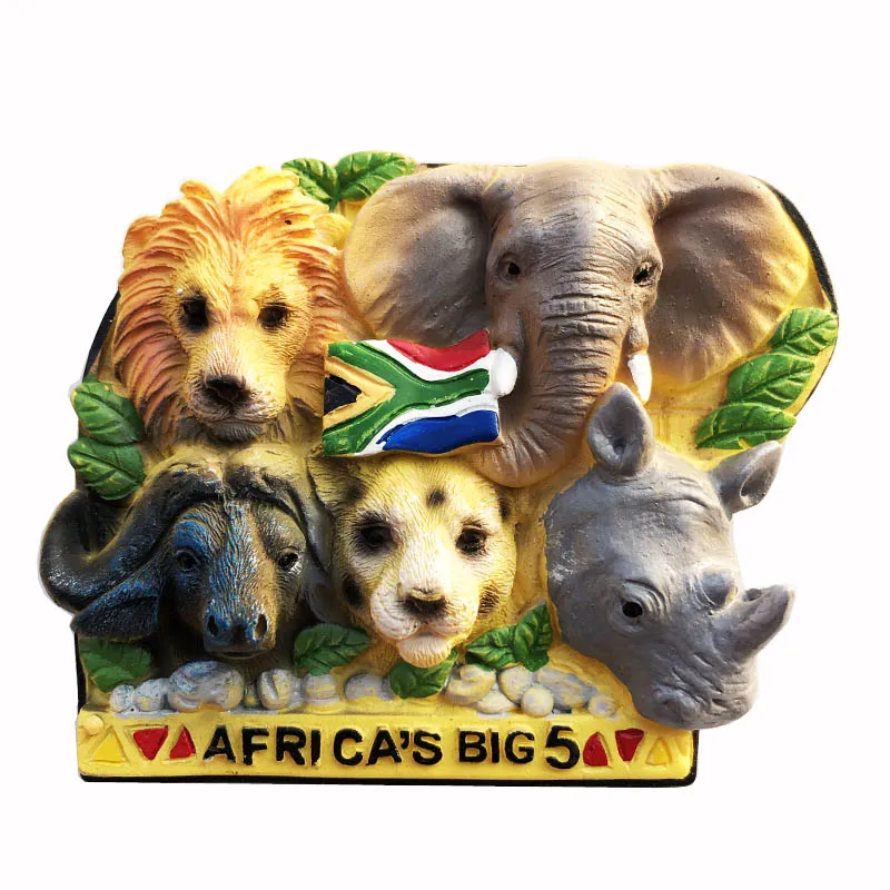 South Africa Tourist Souvenir Magnetic Sticker Fridge Magnetic Refrigerator Decoration Articles Handicraft Gifts