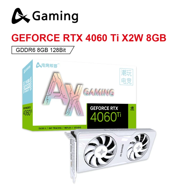 2023 AX Gaming New Graphic Card GDDR6 rtx 4060 Ti 8G Gaming Nvidia GPU  Video Cards 8Pin 128 Bit RTX4060 4060TI placa de vídeo - AliExpress