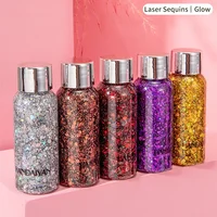 New Eye Glitter Nail Hair Body Face Glitter Gel Art Flash Heart Loose Sequins Cream Festival Glitter Decoration Party Festival 2