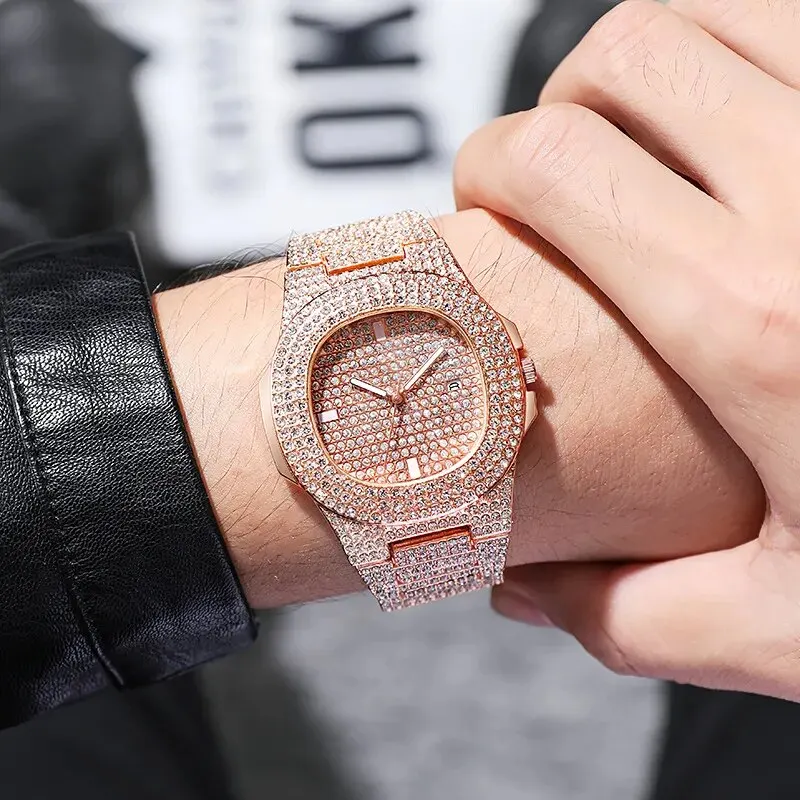 Luxury Fashion Mens Stainless Steel Watches Male Sports Quartz Wristwatch Calendar Luminous Clock Men Business Casual Watch, Alina Gadgets