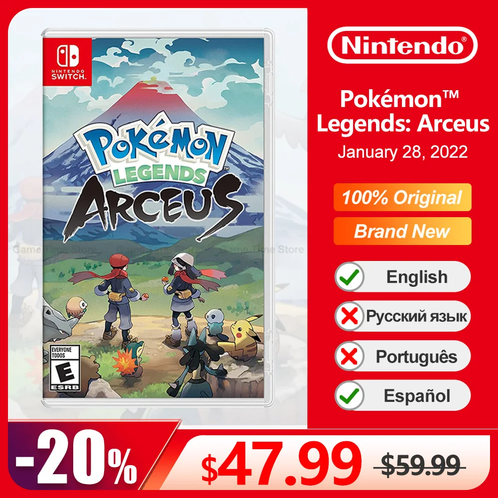 Pokemon Legends Arceus Nintendo Switch Offerte Di Gioco 100% Scheda Di Gioco Fisica Originale Ufficiale Per Switch Oled Lite Console Di Gioco