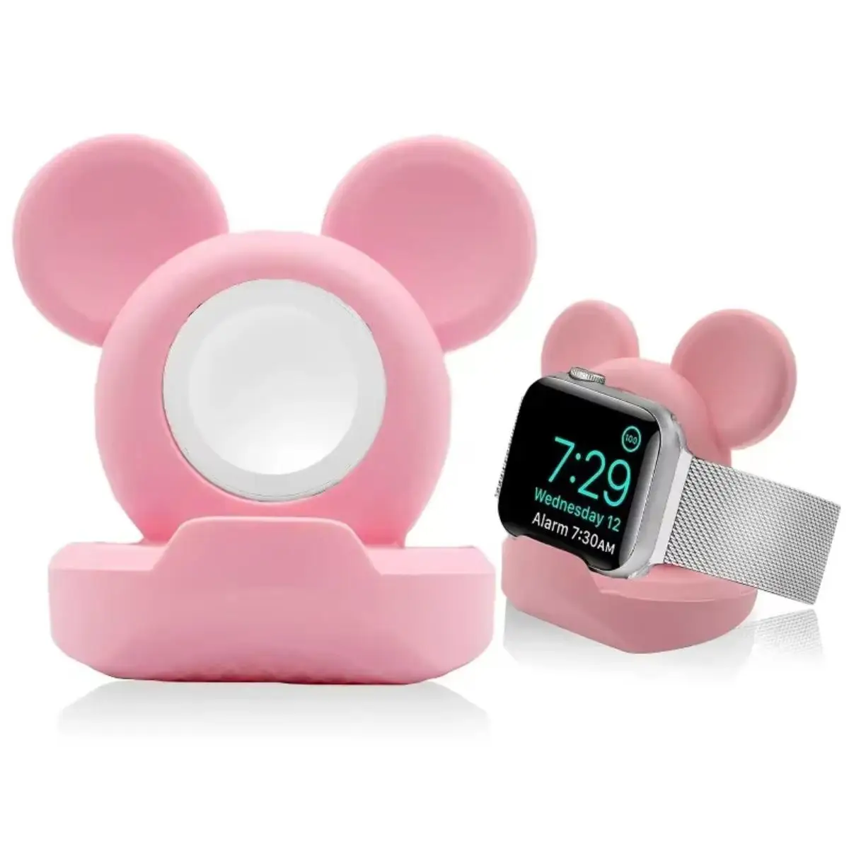Apple Watch Charger Stand Charger Stand for Apple Watch Series 10 9 8 7 6 SE 5 4 IWatch Silicone 46mm 45mm 44mm 42mm 41mm 40mm