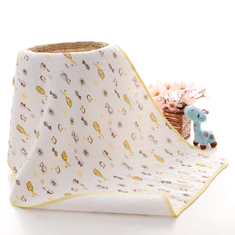 Wasoyoli Baby Bamboo Changing Pads 105* 70cm Newborn Baby Portable Reusable Changing Pad Infant Bedding Waterproof Mat Play Mat