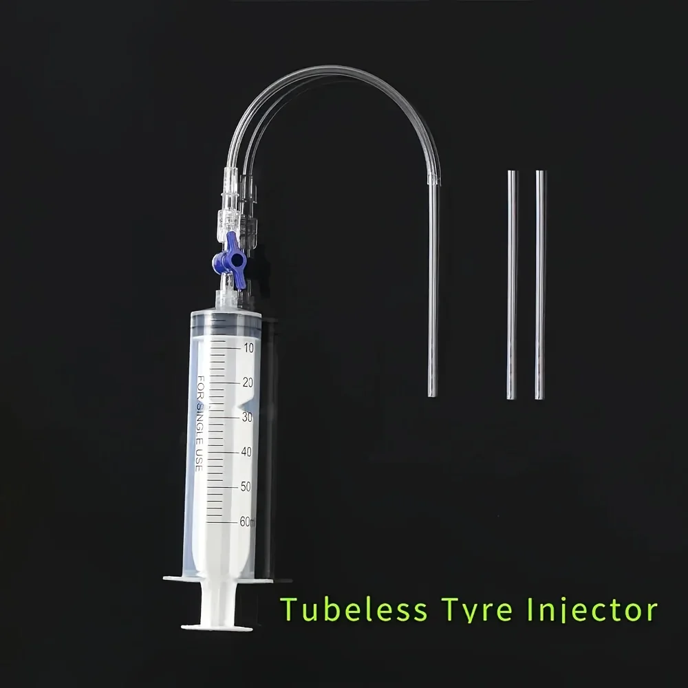 Bicycle Tire Injection Tool 60ml Tire Tubeless Sealant Injector Oil Mineral Change Tool For Bike Repair Tools