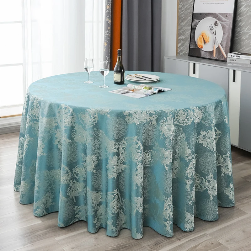  Queotty Jacquard Round Wedding Damask Pattern Table