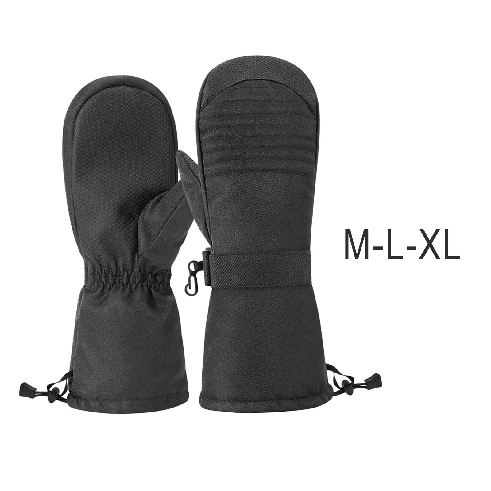 Winter Ski Mittens Thermal Waterproof Windproof Snow Mitts for Men