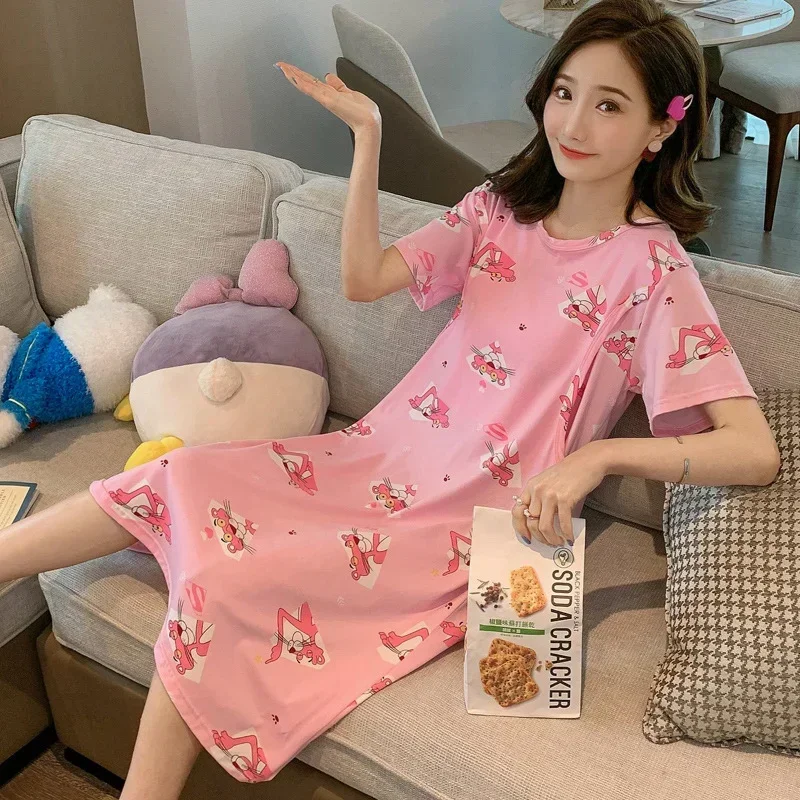 Maternity Breastfeeding Nightgown For Summer