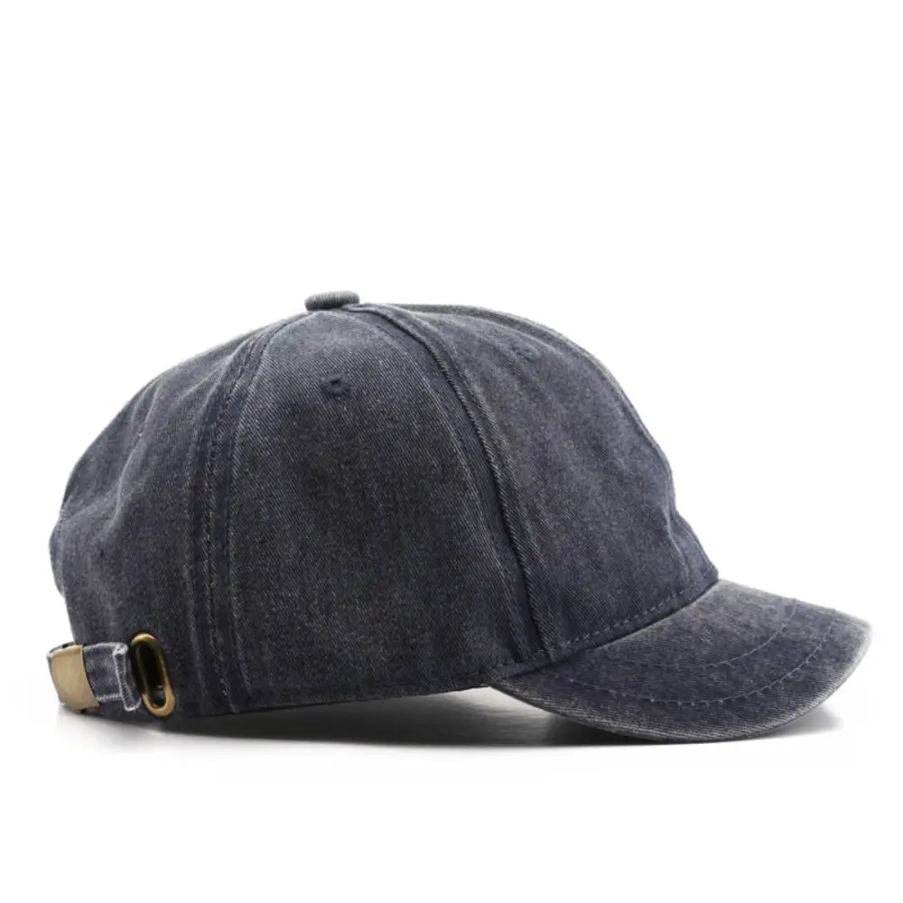 Mode Papa Hut Snapback Kappe Gewaschene Baumwolle Einstellbar Einfarbig Baseball Kappe Frauen Männer Unisex Paar Kappe – Detail 2