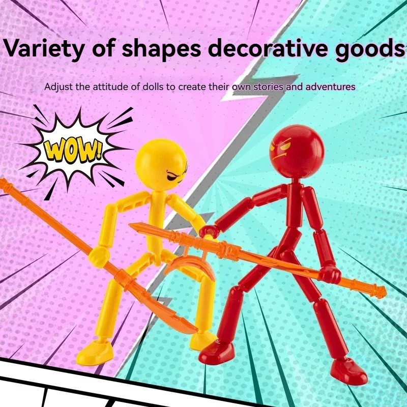 Giocattoli di assemblaggio di modelli tridimensionali Decorazione di burattini multi-articolabili Action Figures Giochi di regali anime - immagine 5