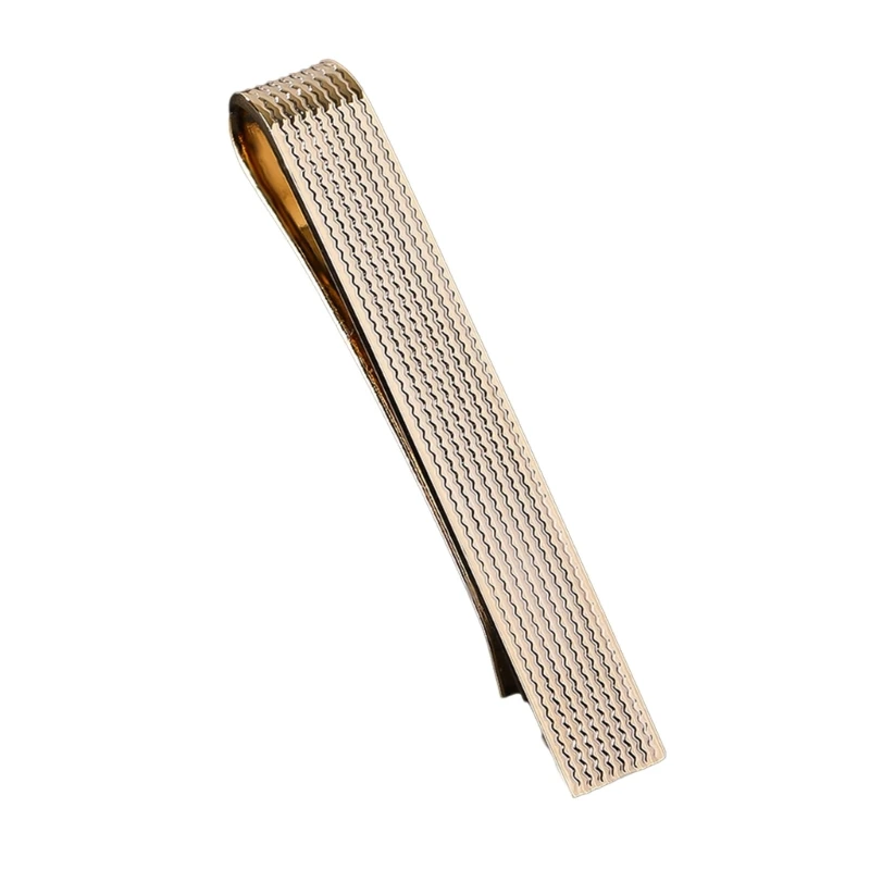 

652F Tie Clip for Boys Normal Shirt Suits for Gentleman Businessman Wedding Casual Wear Necktie Bar Pinch Clips