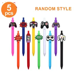 Set of 5 Game Controller Ballpoint Pens - Retractable Black Ink, Fun Gifts for Gaming Fans and Office Use (Other)