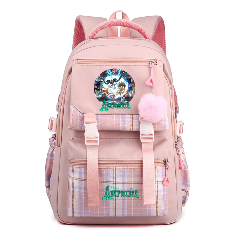 

Disney Amphibia Fashion Women's Bag Backpack Children Student Teenager Schoolbag Boys Girls Knapsack Travel Rucksack