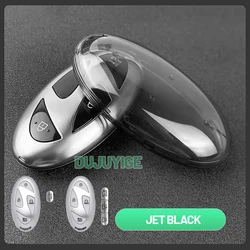 Clear TPU Car Key Cover Protector Shell Auto Accessory (Black(Hyundai - J ))