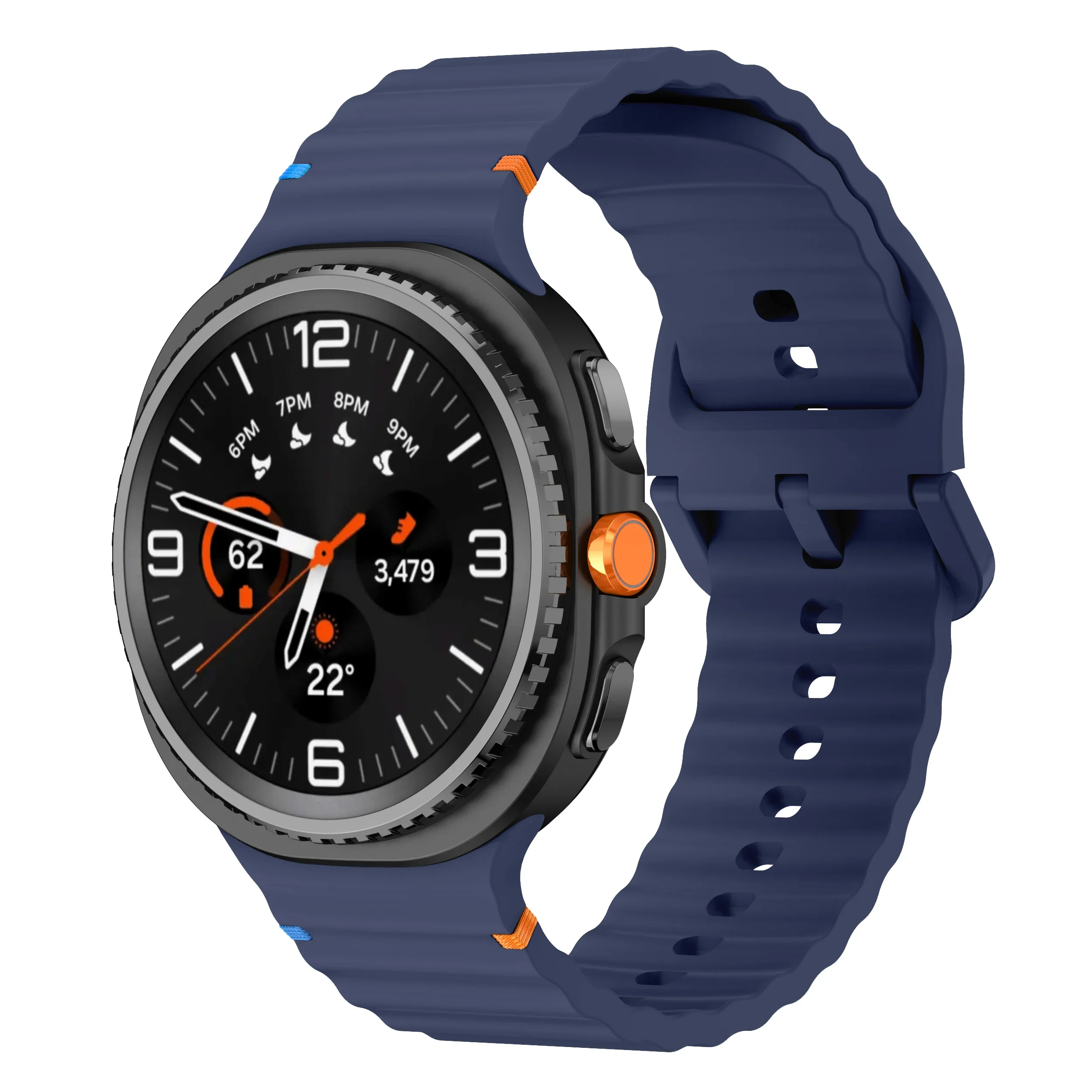 Sport Silicone Band for Galaxy Watch 8 - No-Gap Design Bracelet