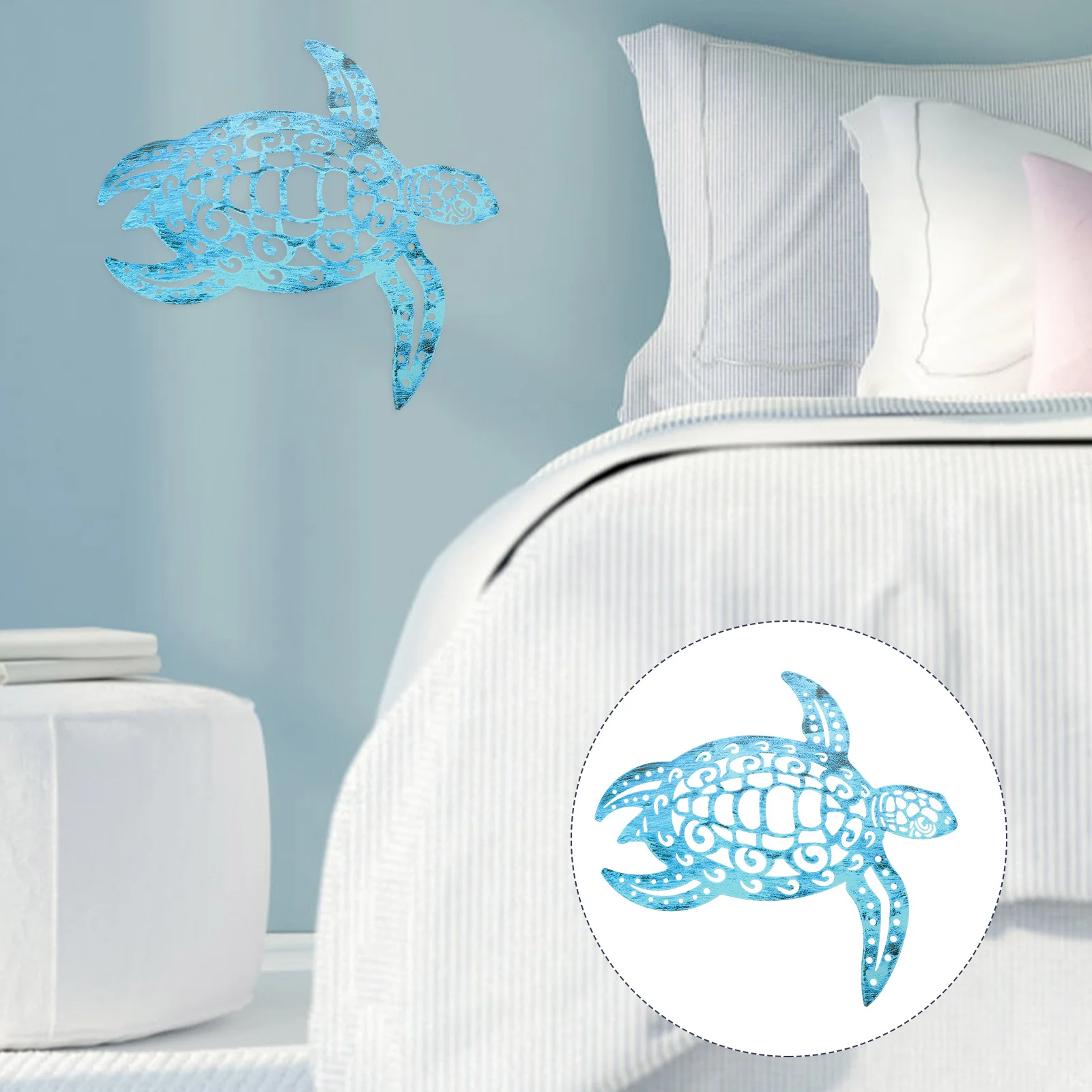 

Hollow Turtle Wall Hanging Metal Decor Birthday Decoration for Girl Outdoor Sea Bathroom Sculpture