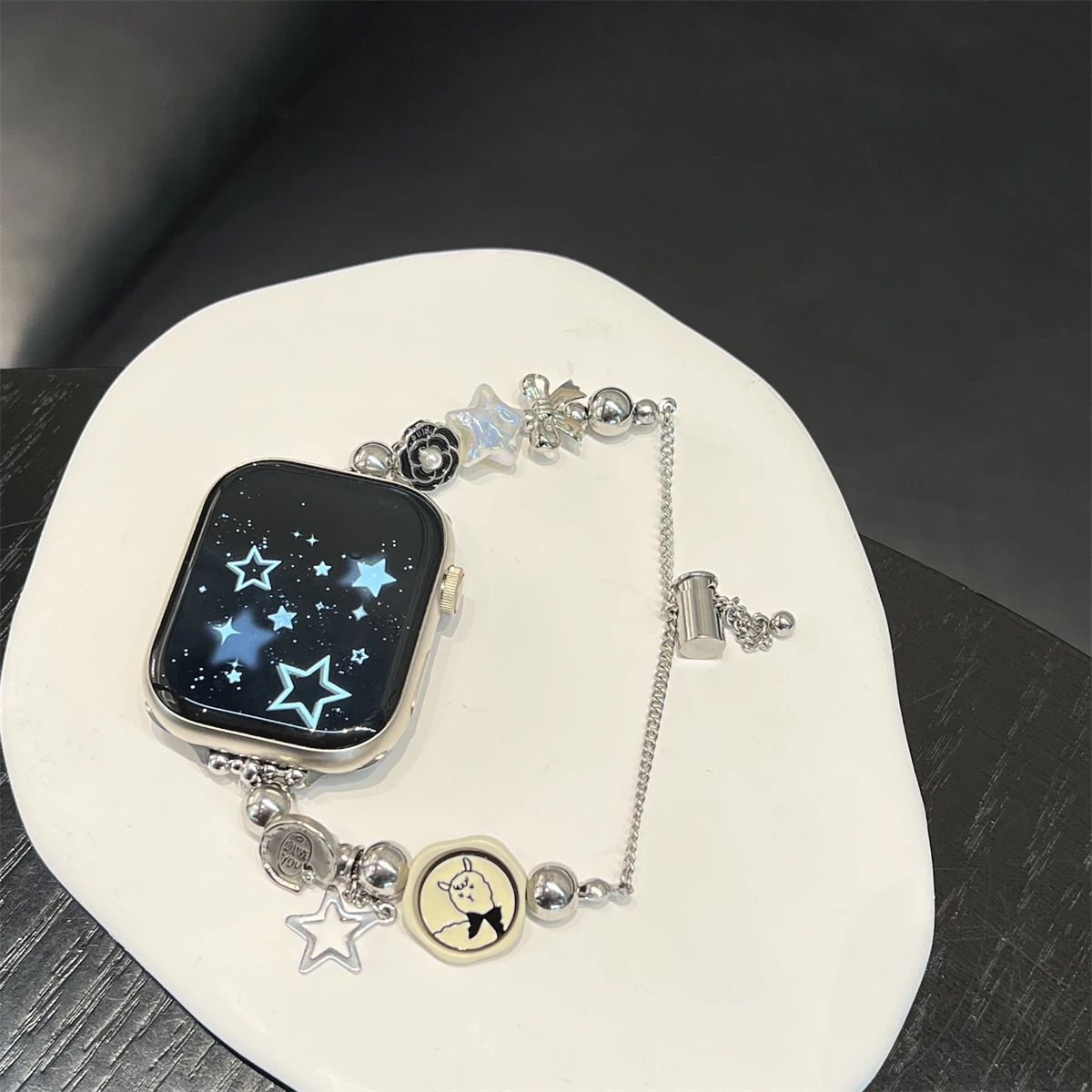 Pulksteņa siksniņa iWatch 42/44/45/46/49mm 38/40/41mm Metāla modes pulksteņa siksniņa pulksteņu sērijai Ultra2 Series 10/9/8/7/6/5/4/3/2/1_voghion.com