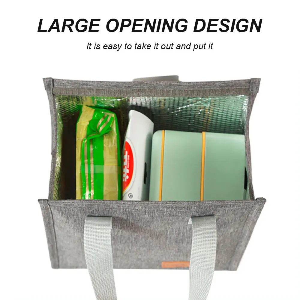 Insulated Lunch Bag Insulation Bento Pack Aluminum Foil Rice Bag Meal Pack Ice Student Bento Lunch Handbag Cooler