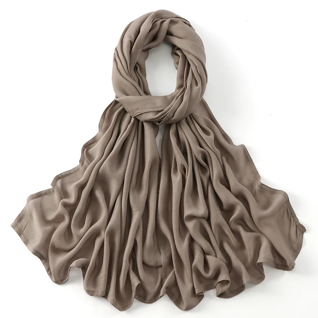 185*75 cm musulman Modal Hijab rayonne coton châles pour femmes mince plaine écharpe grande taille foulard islamique Turban bandeau