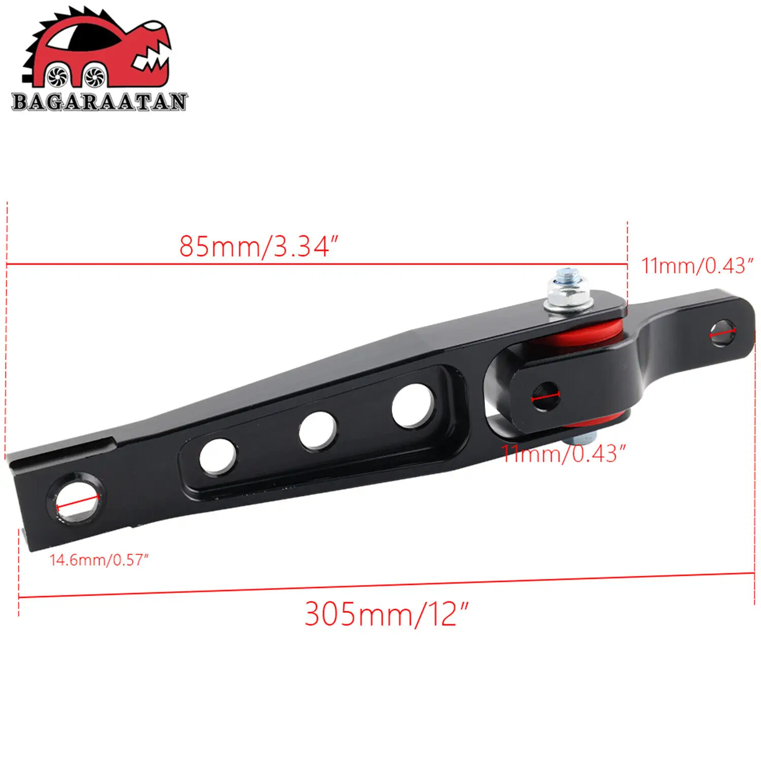 Spherical Pendulum MQB Dogbone Mount Insert for VW Mk7 Golf R GTI 15+ 5Q0198037C