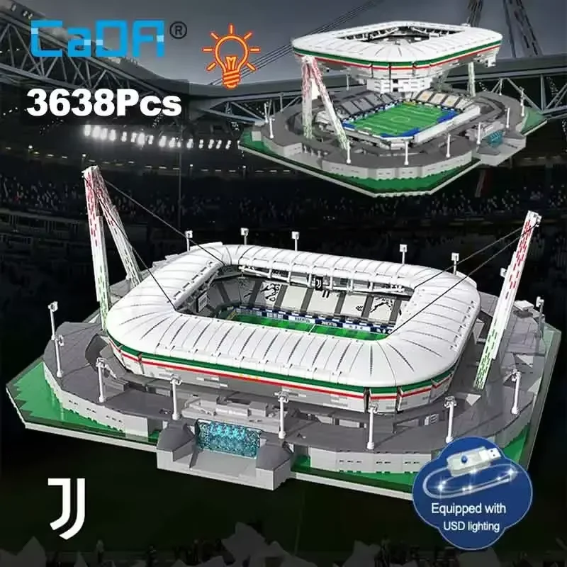 Cada MOC Building Blocks 3638 Pcs Italy City Architecture Allianz Arena Juventus Football Club Bricks Toys for Kid Gifts building blocks,construction blocks