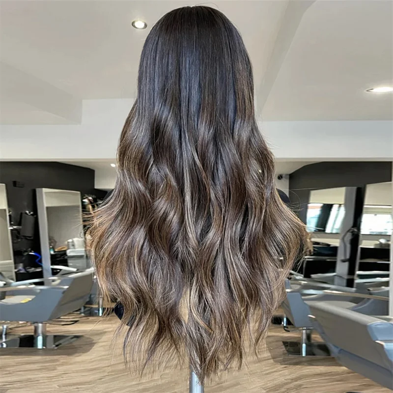 Ombre Brown Body Wave 30inch 5x5 Silk Base Glueless Soft Jewish Human Hair Wig With Baby Hair HD Lace European Preplucked human hair wig