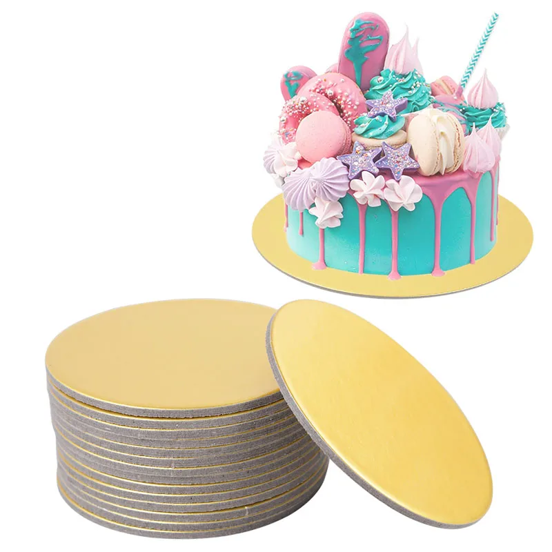 5PCS Cake Board Rond 30cm Disque Gateau Support Gateau Carton Carton Gateau  Rond pour le Transport et la Décoration Gâteau - AliExpress