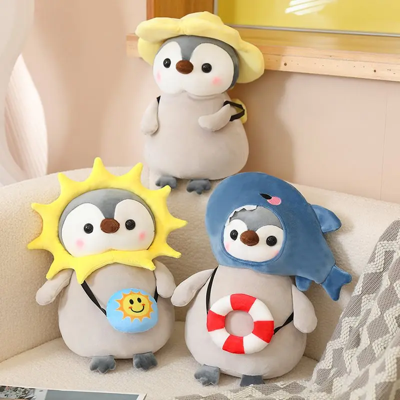 

Kawaii, новинка, пингвин, плюшевые игрушки, милый пингвин, превращение в динозавр, Кит, искусственная мягкая подушка, подарок для девочек на день рождения