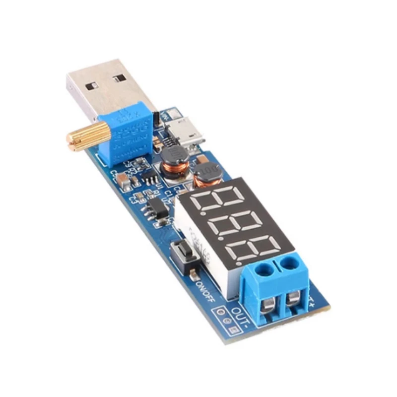 1pcs USB DC-DC 5V to 3.5V / 12V Micro USB Step UP / Down Power Supply Module Adjustable USB Boost Buck Converter Out DC 1.2V-24V