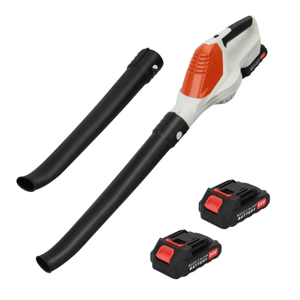 Cordless 24V Electric Leaf Blower with 2 Batteries & Charger 6