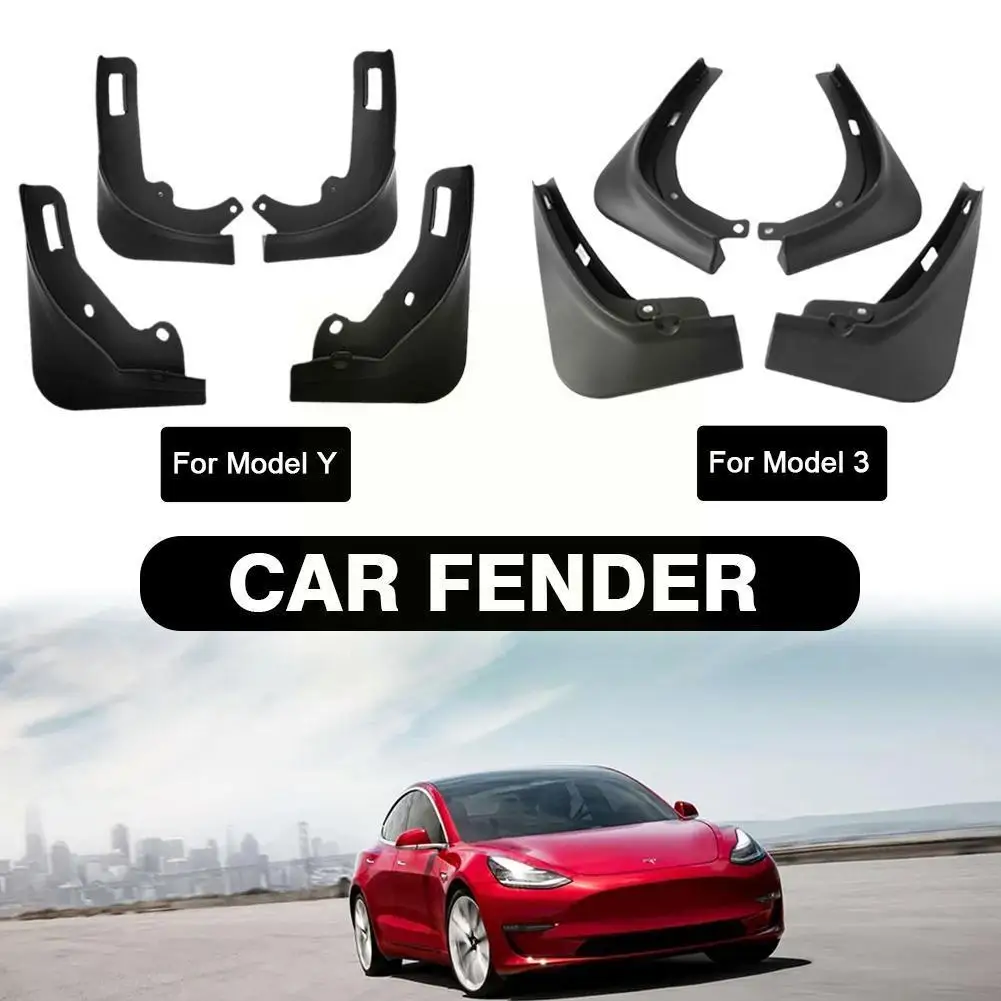 for Tesla Model 3 Y Matte Black Splash Guards Mud Flaps Mudguards for